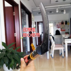 農用鐮刀砍枝割草錳鋼金屬柄長柄鐮刀砍柴刀鋒利耐用戶外砍枝