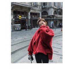 秋冬新款仿皮毛一體短款小個子羊羔毛外套女港風網(wǎng)紅百搭上衣