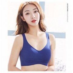 日本內(nèi)衣女無鋼圈聚攏胸罩無痕大碼跑步背心運(yùn)動文胸